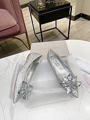 Fortok Jimmy Choo Crystal Covered Pointy Toes Flats - 2