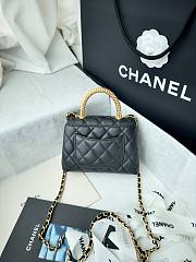 Fortok Chanel Coco Handle Black Handbag 14.5cm - 5