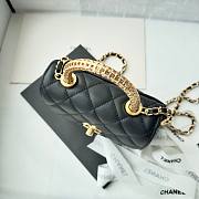Fortok Chanel Coco Handle Black Handbag 14.5cm - 4