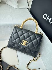 Fortok Chanel Coco Handle Black Handbag 14.5cm - 2