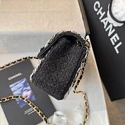 Fortok Chanel Tweed Braided Classic Flap Bag 20cm - 5