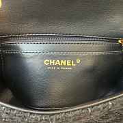 Fortok Chanel Tweed Braided Classic Flap Bag 20cm - 2
