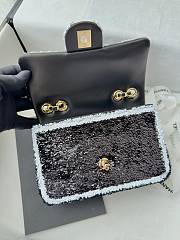 Fortok Chanel Sequin Classic Flap Bag 20cm - 5