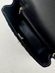 Fortok Chanel Velvet Quilted Flap Bag Black 20cm - 4