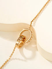 Fortok Cariter LOVE Bracelet On Chain Semi-paved  - 4