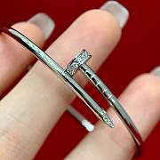 Fortok Cartier Juste Un Clou Bracelet Small Model Diamonds Silver - 5