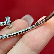 Fortok Cartier Juste Un Clou Bracelet Small Model Diamonds Silver - 4