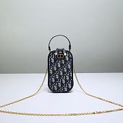 Fortok Dior 30 Montaigne Call'in Dior Phone Holder Navy Blue 18x10.5x2.5cm - 1