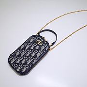 Fortok Dior 30 Montaigne Call'in Dior Phone Holder Navy Blue 18x10.5x2.5cm - 5