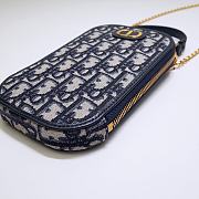 Fortok Dior 30 Montaigne Call'in Dior Phone Holder Navy Blue 18x10.5x2.5cm - 2