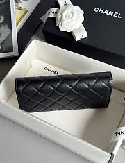 Fortok Chanel Long Flap Wallet Black 19x3x10cm - 5