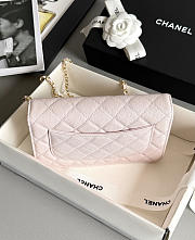 Fortok Chanel Caviar Quilted Wallet on Chain Light Pink 19x3x12cm - 5