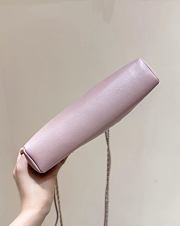 Fortok Chanel 31 Bag Pink Mini Suede 22*23*5.5cm - 3