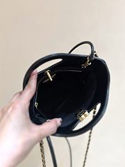 Fortok Chanel 31 Bag Black Mini Suede 22*23*5.5cm  - 3