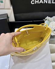 Fortok Chanel 31 Bag Bright Yellow Mini Fur 22*23*5.5cm - 5