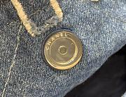 Fortok Chanel Denim Patchwork Logo 22 Bag 35*37*7cm - 5