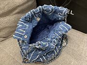 Fortok Chanel Denim Patchwork Logo 22 Bag 35*37*7cm - 3