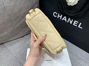 Fortok Chanel Small Flap Bag Beige 19.5cm - 3