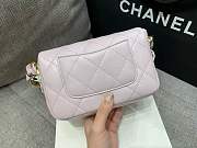 Fortok Chanel Small Flap Bag Pink 19.5cm - 5