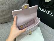 Fortok Chanel Small Flap Bag Pink 19.5cm - 4