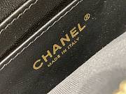 Fortok Chanel Phone Holder Leather n Suede Black 10X18X3cm - 3