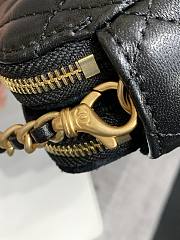 Fortok Chanel Phone Holder Leather n Suede Black 10X18X3cm - 2