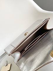 Fortok BVLGARI Serpenti Forever Mini Bag Metallic Silver 19 X 11 X 5.5 Cm - 6