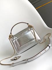 Fortok BVLGARI Serpenti Forever Mini Bag Metallic Silver 19 X 11 X 5.5 Cm - 5