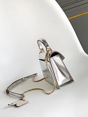Fortok BVLGARI Serpenti Forever Mini Bag Metallic Silver 19 X 11 X 5.5 Cm - 4