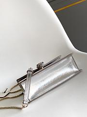 Fortok BVLGARI Serpenti Forever Mini Bag Metallic Silver 19 X 11 X 5.5 Cm - 2