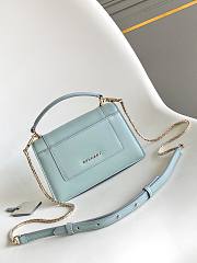 Fortok BVLGARI Serpenti Forever Mini Bag Baby Blue 19 X 11 X 5.5 Cm - 4