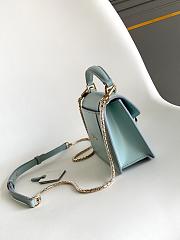 Fortok BVLGARI Serpenti Forever Mini Bag Baby Blue 19 X 11 X 5.5 Cm - 2