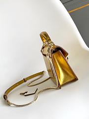 Fortok BVLGARI Serpenti Forever Mini Bag Metallic Gold 19 X 11 X 5.5 Cm - 3