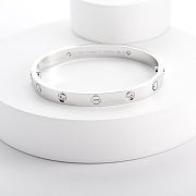 Fortok Cartier LOVE Bracelet Medium Model 4 Diamonds Silver/ Gold/ Rose Gold - 1