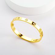 Fortok Cartier LOVE Bracelet Medium Model 4 Diamonds Silver/ Gold/ Rose Gold - 6