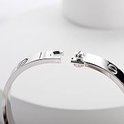 Fortok Cartier LOVE Bracelet Medium Model 4 Diamonds Silver/ Gold/ Rose Gold - 4