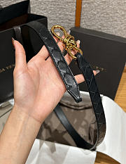 Fortok Bottega Veneta Intrecciato Leather Belt Black Knot Buckle 2cm - 3