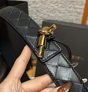Fortok Bottega Veneta Andiamo Belt Black 3cm - 5