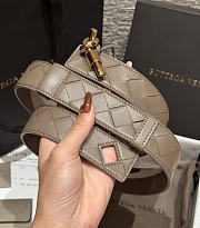 Fortok Bottega Veneta Andiamo Belt Brown 3cm - 2