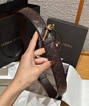 Fortok Bottega Veneta Andiamo Belt Chocolate Brown 3cm - 6