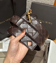 Fortok Bottega Veneta Andiamo Belt Chocolate Brown 3cm - 3