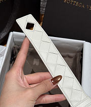Fortok Bottega Veneta Andiamo Belt White 3cm - 5