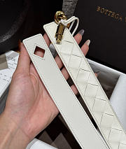Fortok Bottega Veneta Andiamo Belt White 3cm - 3