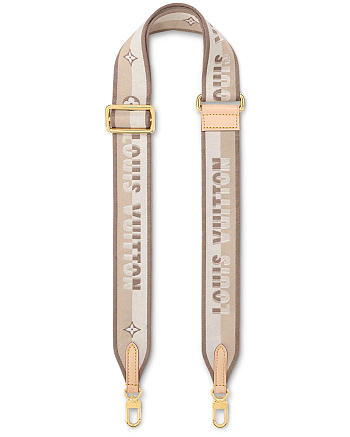 Fortok Louis Vuitton Jacquard Bandoulière Shoulder Strap Beige 