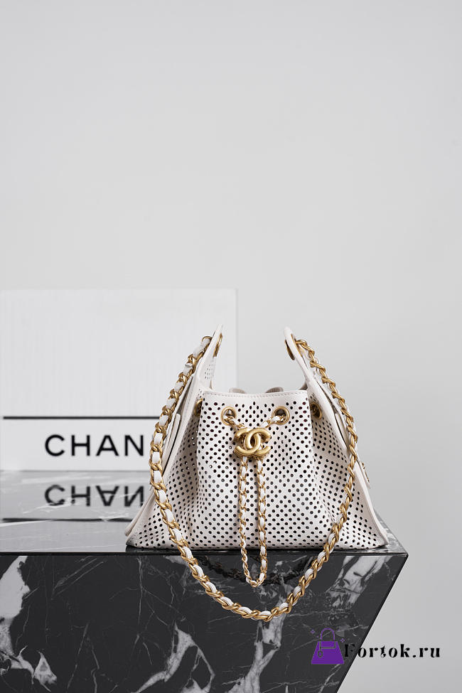 Fortok Chanel 25 Mini Handbag Spring Summer 2026 Pre-collection White 20 x 22 x 12.5cm - 1