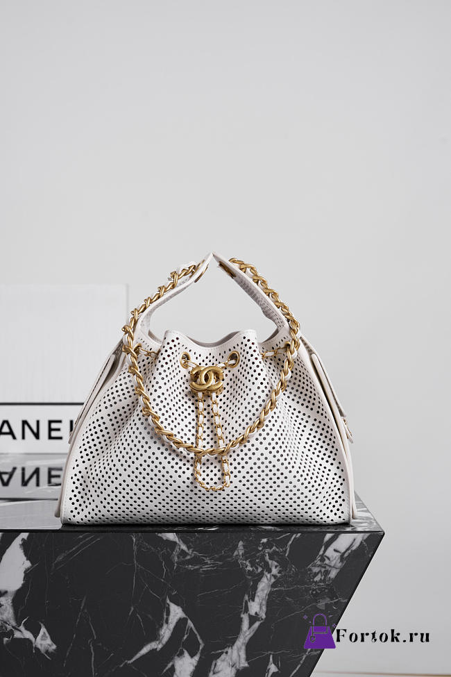 Fortok Chanel 25 Small Handbag Spring Summer 2026 Pre-collection White 30*26*14cm - 1