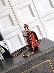 Fortok Chanel Coco Handle Flap Bag Fall-Winter 2025/26 Collection Mirror Red 18-4.5-13cm - 3