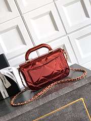 Fortok Chanel Coco Handle Flap Bag Fall-Winter 2025/26 Collection Mirror Red 18-4.5-13cm - 2