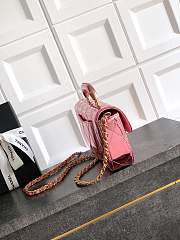 Fortok Chanel Coco Handle Flap Bag Fall-Winter 2025/26 Collection Mirror Pink 12x 29 x 5cm - 3