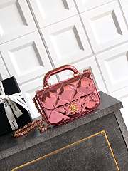 Fortok Chanel Coco Handle Flap Bag Fall-Winter 2025/26 Collection Mirror Pink 18-4.5-13cm - 1